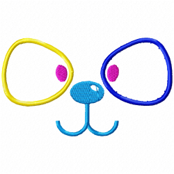 Dogs Embroidery Design 9